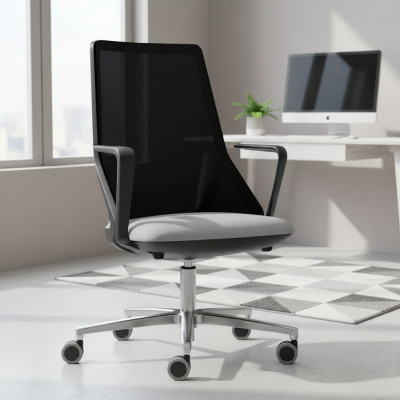 Luxe Zwarte Kantoorstoelen Modern Gestoffeerde Stoel Ontwerp Meubelstoelen