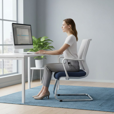Moderne kantoorstoel wit Gaming Chair Bureau draaistoel directiestoel Nieuwe stoel