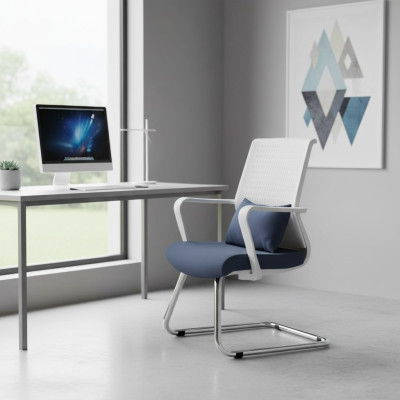 Moderne kantoorstoel wit Gaming Chair Bureau draaistoel directiestoel Nieuwe stoel