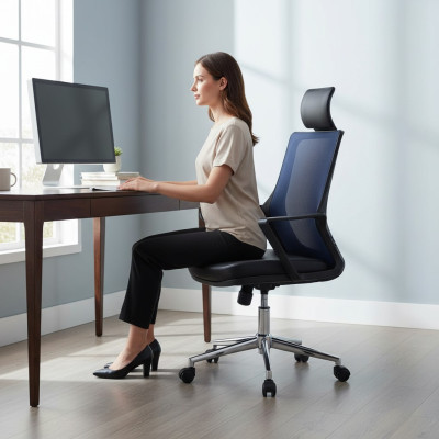 Fauteuil kunstleer gestoffeerd Draaibare computestoelen Kantoor meubilair Bureaustoel Directiestoel