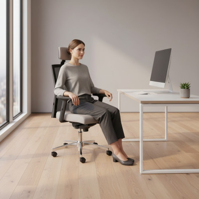 Bureaustoel, bureaustoel, draaistoel, directiestoel, mesh net-design kantoorstoel