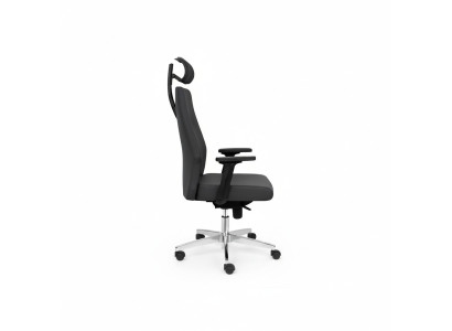 Modern zwart kantoor, gamingstoel, bureaustoel, draaistoel, directeursstoel