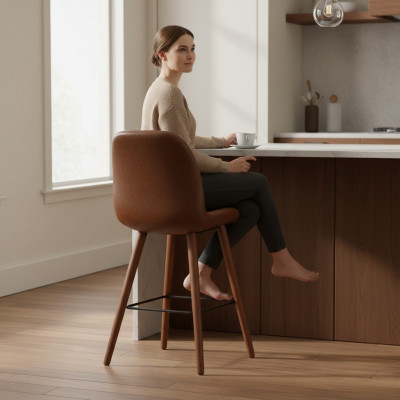 Eetkamerstoel Luxe Bruin Stoelen Stoel Ontwerp Armstoel Meubels Houten Stoel Nieuw