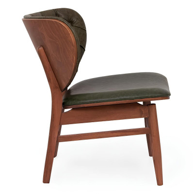 Moderne Chesterfield Groene Fauteuil met Één Zitplaats en Leuning