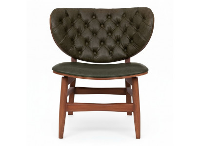 Moderne Chesterfield Groene Fauteuil met Één Zitplaats en Leuning