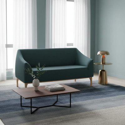 Groene bank Designer 3-zits Hoogwaardige gestoffeerde meubels Textiel Bank