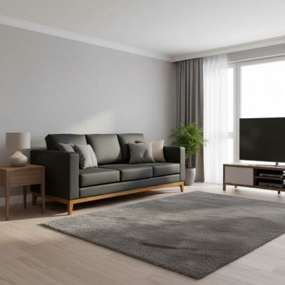 Zwarte kantoorbank Designer 3-zits bank Woonkamer 3-zits bankstel