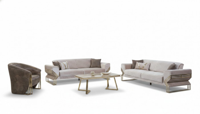 Designer bankstel 3+3+1 zits Moderne complete bankstel Nieuw
