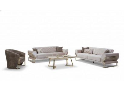 Designer bankstel 3+3+1 zits Moderne complete bankstel Nieuw