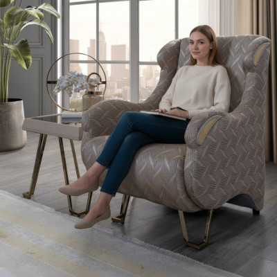 Tauper Designer fauteuil Luxe gestoffeerde meubels Woonkamer Fauteuil Modern
