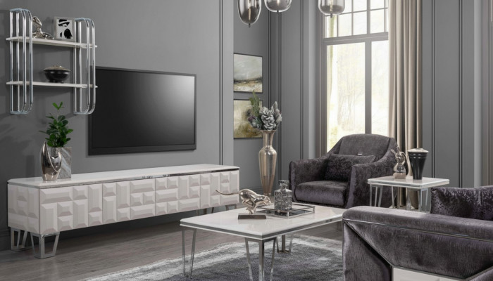 Wandmeubel TV Muur Hout Moderne Stijl Plank Woonkamer Meubels Kast rtv tv Stand