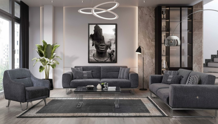 Bankstel 3+3+1 zits Woonkamer compleet bankstellen set Modern set Salontafel