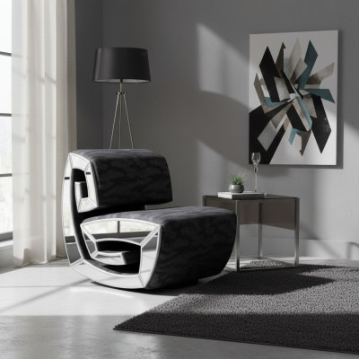 Exclusieve eenzitter designer clubfauteuil gestoffeerde fauteuil Stijlvol meubilair