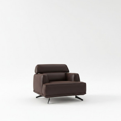 Ontwerper Bruine fauteuil gestoffeerde lounge-stoel Woonkamer meubels