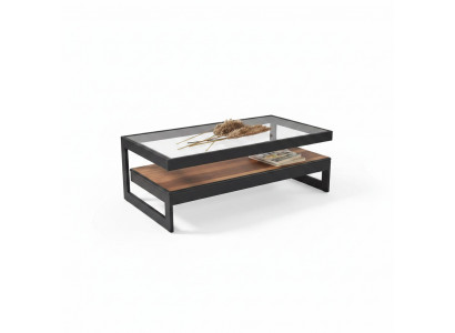 Ontwerper houten salontafel woonkamer glazen salontafel woonkamer bijzettafel