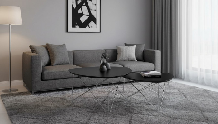 Salontafel Zwart Woonkamertafel Luxe Salontafels 2х Bijzettafel Tafel nieuw