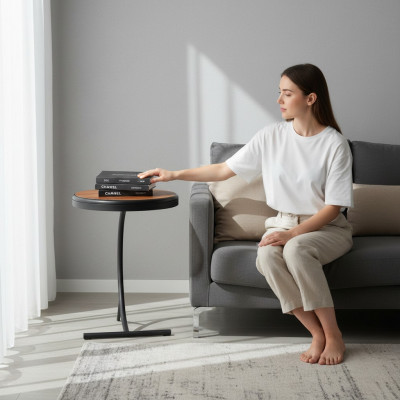 Luxe tafel salontafel hout meubels Modern interieur Bijzettafel Nieuw