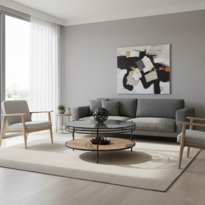 Moderne ronde salontafel koffietafel bijzettafel ontwerper woonkamer tafels