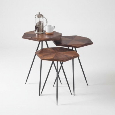 Plaats 3x salontafel bijzettafel ontwerper woonkamertafels.