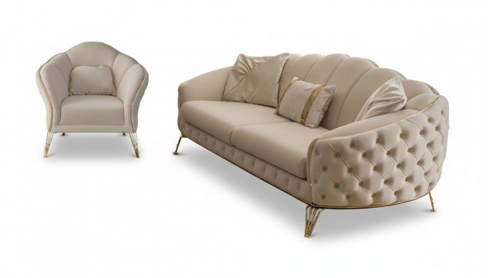 Bankstel 3 3 1 zits Modern Compleet Set Bekleding Bankstel