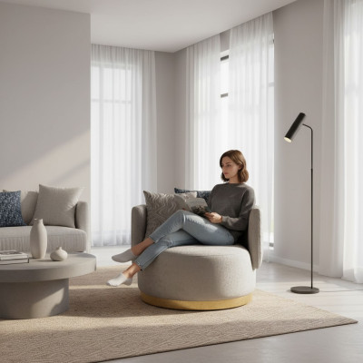 Modern design 2x fauteuil luxe éénzitter stof meubel eenzitter nieuw.