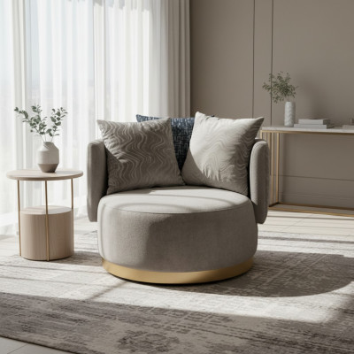 Modern design 2x fauteuil luxe éénzitter stof meubel eenzitter nieuw.
