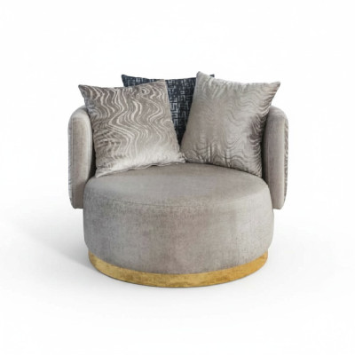 Modern design 2x fauteuil luxe éénzitter stof meubel eenzitter nieuw.