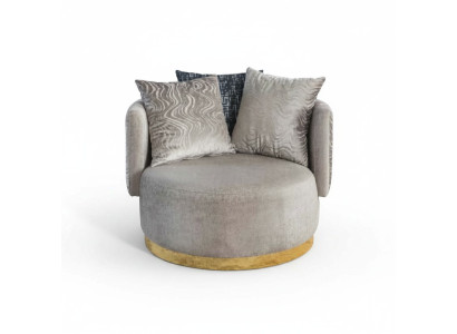 Modern design 2x fauteuil luxe éénzitter stof meubel eenzitter nieuw.