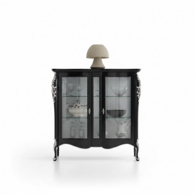Kasten Houten vitrines Glas kast Vitrine Woonkamer meubels Dressoir