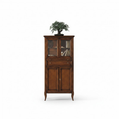 Klassieke kast meubels Bruin Vitrine Vitrinekast Glazen kast Nieuw
