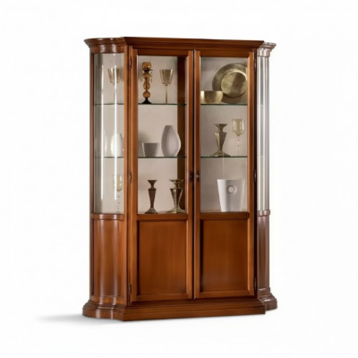 Luxe vitrine woonkamer meubelkast glazen vitrines ontwerper dressoir