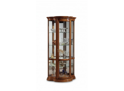 Kasten Houten vitrinekast Glas Kast Echt hout Woonkamer meubels Dressoir