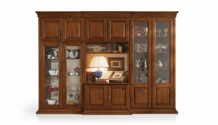 Wandmeubel Italiaanse houten meubelen Ontwerper wandkasten Woonkamer Nieuw
