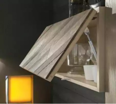 Ontwerp woonkamerset vitrine wandplanken woonwand rekken kasten 4-delig.