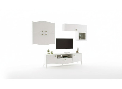 Luxe tv-standaard voor de woonkamer rtv Lowboard dressoir wandmeubel wit Nieuw