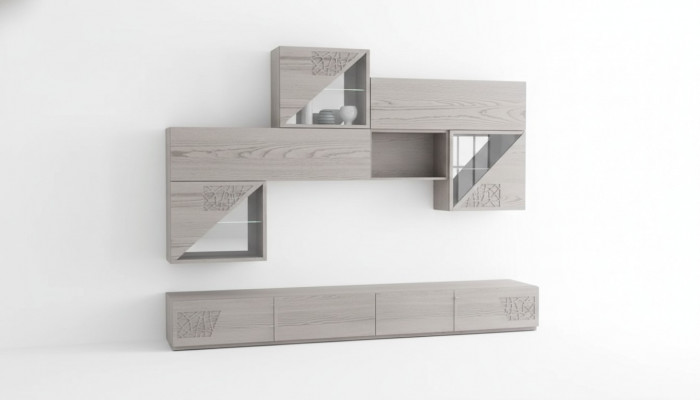 Kastwanden Plank Muur Sideboard Lage Boekenplank Houten ontwerp Kasten