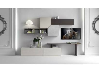TV-kast Italiaanse meubelen Woonkamer Luxe dressoir Woonkamerwand Hout