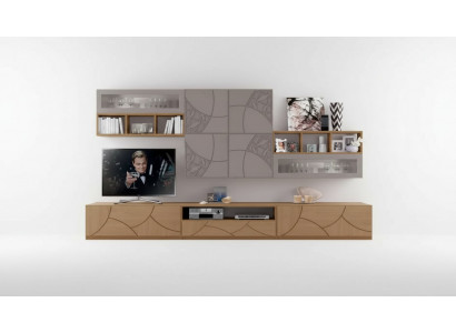 Ontwerp wandkast plank woonkamer houten kasten muurrekken Italië Nieuw