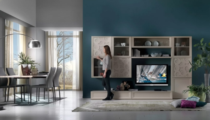 Woonkamerset Vitrine Commode Wandmeubels Tv-standaard Designkast Nieuw