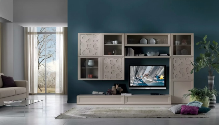 Woonkamerset Vitrine Commode Wandmeubels Tv-standaard Designkast Nieuw