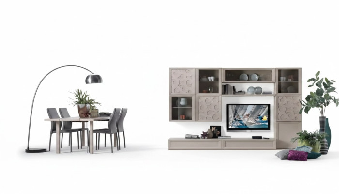 Woonkamerset Vitrine Commode Wandmeubels Tv-standaard Designkast Nieuw