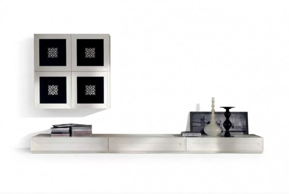 Moderne woonwand set sideboard woonkamer wandkast inrichting