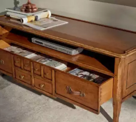Groep woonwand RTV lowboard tv-standaard modern bruin woonkamerset