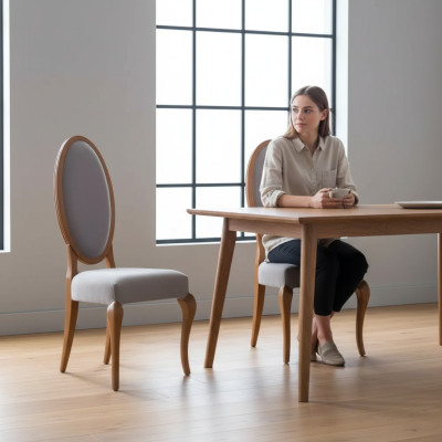 Eetkamerstoelen Hout Luxe Fauteuil Stoel Bruin Woonkamermeubels Nieuw