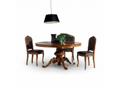Volledige set eettafel 4x stoelen eetkamerset eetgroep houten tafel nieuw 5-delige