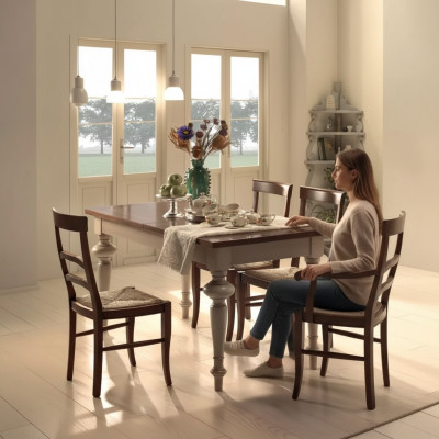 Luxe Klassieke Eettafel Hout Rechthoekig Bruin Tafel Eetkamer Eettafels Nieuw