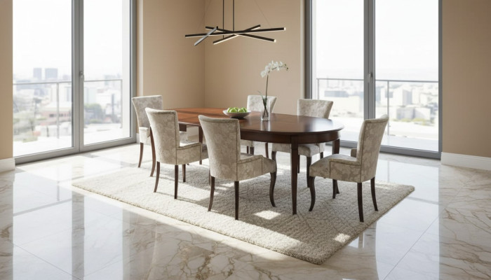 Ontwerp eetkamerset 5-delig. Meubelstoelgroep Tafel 4x Stoelen Set