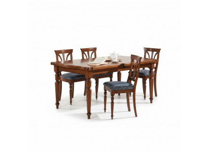 Ontwerp Eetkamerstoel Set Tafels 4x stoelen Eethoek Set 5-dlg.