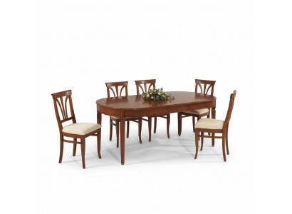 Eetkamerset Eetgroep Houten Tafel 7-delig Complete Set Eettafel 6x Stoelen