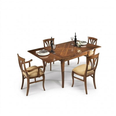 Eettafelgroep 4x stoelen eetset stoel set tafel 5-delig set Nieuw